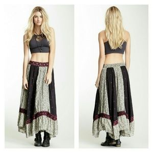 Free People Voile Heirloom Maxi Skirt